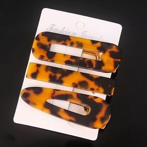 tortoise barrette hair clips
